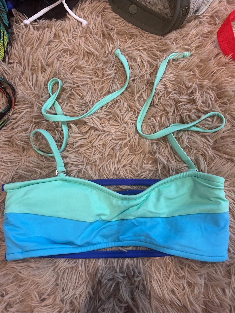 VENUS Mint & Aqua Bandeau Swim Top